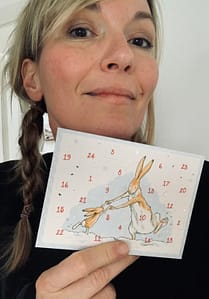 Ich zeige einen Adventskalender.